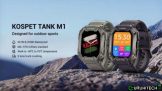 53 євро з купоном на KOSPET Tank M1 Rugged Outdoor Smartwatch 1.72 дюйма 64 КБ RAM + 128 М ROM 50 днів очікування зі складу ЄС BUYBESTGEAR
