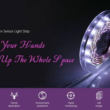 €3 with coupon for KPSSDD Gesture Sensor Light Strip – WHITE 1PC from GearBest