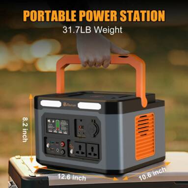 €469 with coupon for KROAK 1500W（3000W Peak） Portable Power Station from EU CZ / US warehouse BANGGOOD