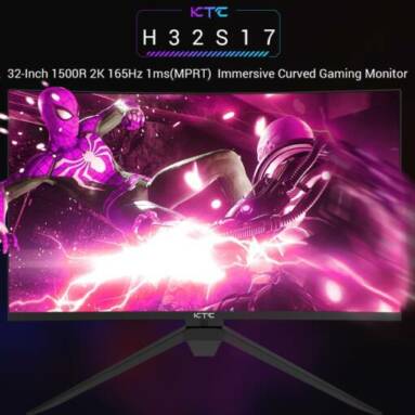 €219 with coupon for KTC H32S17 32 inch 1500R Curved Gaming Monitor from EU HU warehouse GEEKBUYING