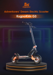 €989 with coupon for KUGOO KIRIN G3 Adventurers Electric Scooter 1200W rear motor 52V 18Ah Lithium battery touchable display control panel TPU suspension system IPX4 from EU warehouse GEEKBUYING