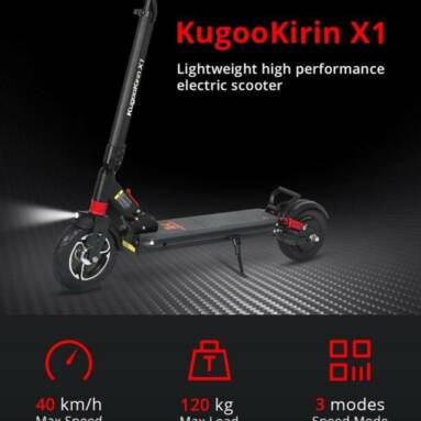 €561 with coupon for  KUGOO KIRIN X1 13Ah 48V 600W 8.5in Folding Moped Electric Scooter 35-40km/h Top Speed 50KM Mileage Electric Scooter Max Load 120Kg from EU CZ warehouse BANGGOOD