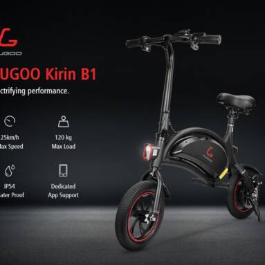 €319 with coupon for KUGOO Kirin B1 Folding Moped Electric Bike EU WAREHOUSE from GSHOPPER