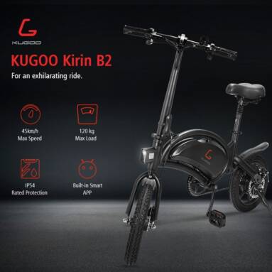 €431 with coupon for KUGOO KIRIN V1 (KIRIN B2) Folding Moped Electric Bike E-Scooter from EU warehouse GSHOPPER