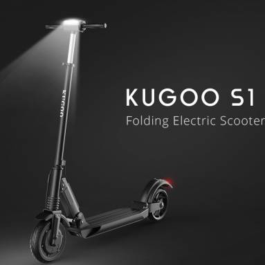 €214 with coupon for  KUGOO S1 Folding Electric Scooter 350W Motor LCD Display Screen 3 Speed Modes 8.0 Inches Solid Rear Anti-Skid Tire IP54 Waterproof EU warehouse from GEEKBUYING