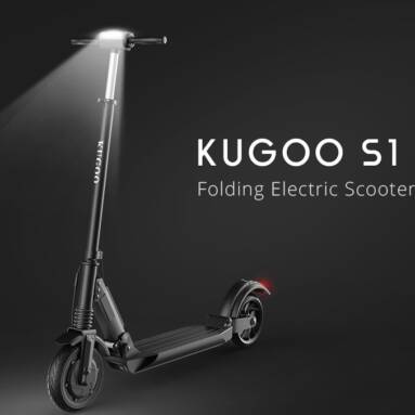 €179 with coupon for  KUGOO S1 Folding Electric Scooter 350W Motor LCD Display Screen 3 Speed Modes 8.0 Inches Solid Rear Anti-Skid Tire IP54 Waterproof EU warehouse from GEEKBUYING