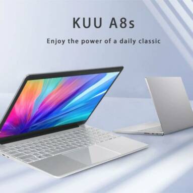 €275 with coupon for KUU A8S 15.6-inch FHD IPS Screen 8GB RAM Laptop Intel Celeron J3455 CPU 256GB SSD from EU warehouse GEEKBUYING