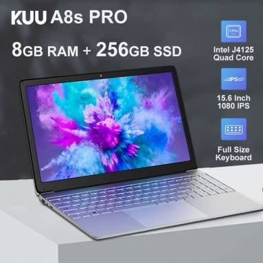 €273 with coupon for KUU A8S Pro 15.6 Inch 1920*1080 IPS Screen Laptop Intel Celeron J4125 Processor Up to 2.7Ghz Notebook from EU warehouse WIIBUYING