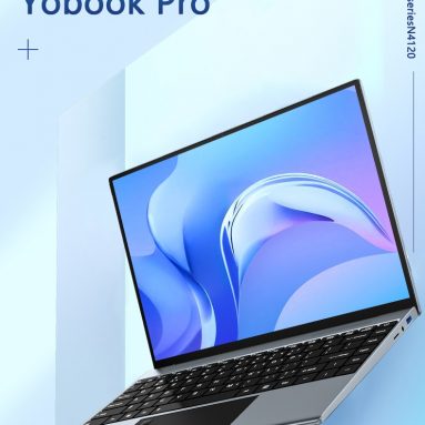 € 331 med kupon til KUU Yobook Pro Metal Laptop 13.5 tommer 3K IPS fingeraftryk Intel Celeron N4120 8G RAM 256G SSD Windows 10 WiFi Type-C notebook fra EU lager WIIBUYING