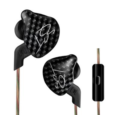$9 with coupon for KZ ZST Dynamic HiFi Bass Music Sport In Ear Stereo Earphones  –  BLACK from GearBest