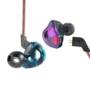 KZ ZST Wired On-cord Control In Ear Earphones  -  without ON-CORD CONTROL  COLORMIX