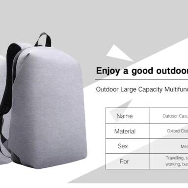 $21 with coupon for Kaka Outdoor Large Capacity Casual Backpack – BLACK from GearBest
