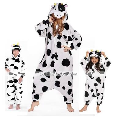 €18 flash sale for Kigurumi Milk Cow Onesie Pajamas Costume from Lightinthebox
