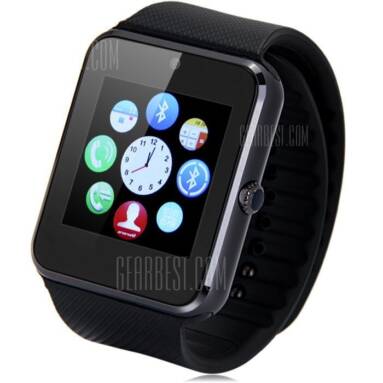 $18 with coupon for King Wear GT08 Smartwatch Phone  –  BLACK from Gearbest