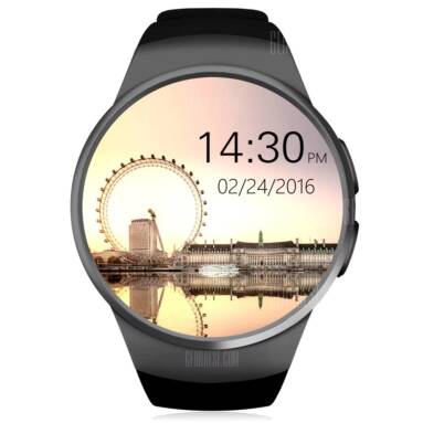 $28 with coupon for KingWear KW18 Smartwatch Phone from GearBest