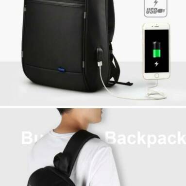 $26 with coupon for Kingsons Crossbody Bags for Men Messenger Chest Casual Anti-theft USB Charging from GearBest