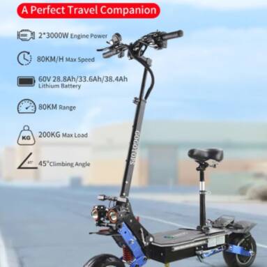 €1333 with coupon for GOGOTOPS GS8 Electric Scooter from EU warehouse GEEKBUYING