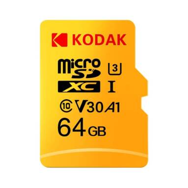 $14 with coupon for Kodak Micro SD Card 32GB 4K Memory Card U3 A1 V30 100MB/s from TOMTOP