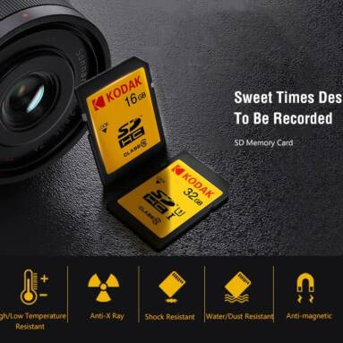 €23 with coupon for Kodak U3 A1 V30 4K HD SD Card – Mustard 128GB from GEARBEST