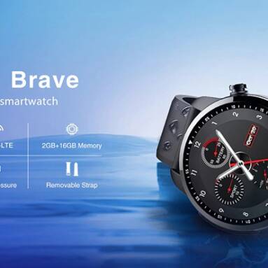 $99 with coupon for Kospet Brave 4G Smartwatch Phone – BLACK from GearBest