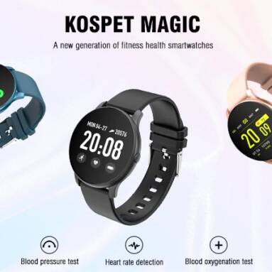 €13 with coupon for Kospet Magic Super Slim Motion Track Blood Pressure O2 Test Sleep Monitor 15Days Standby Smart Watch from BANGGOOD