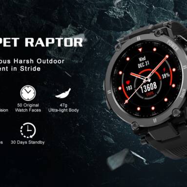 €30 with coupon for Kospet Raptor Rugged Smart Watch from BUYBESTGEAR