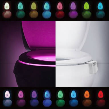 81% OFF 16 Colors LED Toilet Nightlight Motion Activated Light,limited offer $2.49 from TOMTOP Technology Co., Ltd