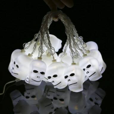 $3 OFF 20LEDs 16.4ft Skull String Lamp,free shipping $10.99(Code:HLW839) from TOMTOP Technology Co., Ltd