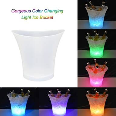 49% OFF 5L 7 Colors LED Light Ice Bucket,limited offer $15.99 from TOMTOP Technology Co., Ltd