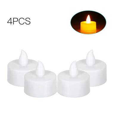 57% OFF 4 Pack LED Flame Flickering Effect Candle Light,limited offer $2.99 from TOMTOP Technology Co., Ltd