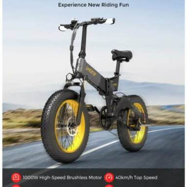 €1206 with coupon for LAOTIE FT100 1000W 15AH 20x4in Fat Tire Folding Electric Moped Bicycle 35KM/H Top Speed 90-120KM Max Mileage Electric Bike from EU CZ warehouse BANGGOOD