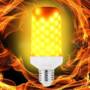 LED Flame Light Bulb Emulation Flaming Decorative Lamp  -  E27  WHITE