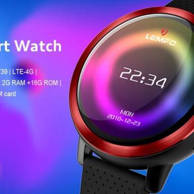 €119 with coupon for LEMFO LEM8 LTE 4G Smart Watch Phone from BANGGOOD