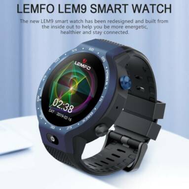 €116 with coupon for LEMFO LEM9 MTK6739+NRF52840 4G Google Play Built-in GPS Music 5MP Camera 1G+16G Watch Phone from BANGGOOD
