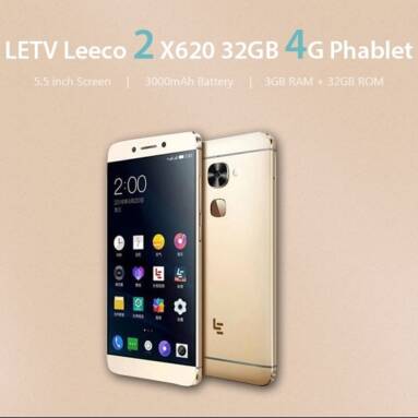 $75 with coupon for LETV Leeco 2 x620 32GB 4G Phablet International Version – ROSE GOLD from GearBest
