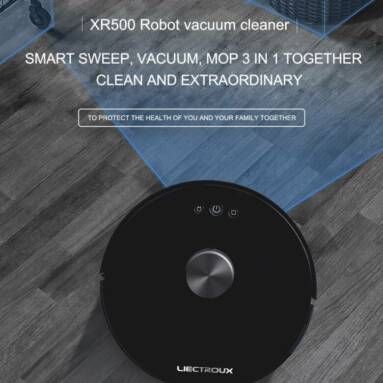€189 with coupon for LIECTROUX XR500 3 in1 Laser Navigation Vacuum Cleaner Mopping 5000Pa Suction APP and Alexa Control Multi Floor Mapping, 6 Cleaning Modes, 3 Levels of Water Volume from EU warehouse GEEKBUYING