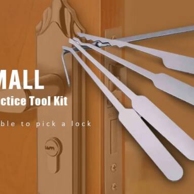 $2 with coupon for LOCKMALL Lock Pick Practice Tool Kit for Locksmith 8PCS from GearBest