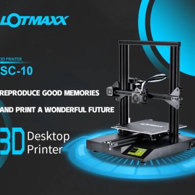 €129 with coupon for LOTMAXX SC – 10 3.5 inch 3D Printer High Precision Touch Screen – Black EU Plug EU GERMANY WAREHOUSE from TOMTOP
