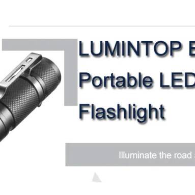 €20 with coupon for LUMINTOP EDC05 Portable 800lm LED Flashlight for Outdoor – BLACK from GearBest