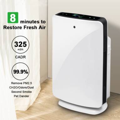 €107 with coupon for Large Air Purifier With True HEPA Filter and Humidification Allergies Air Purifier EU Spain and US WAREHOUSE from BANGGOOD
