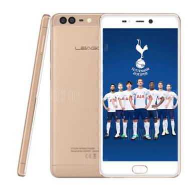 $119 flash sale for Leagoo T5c 4G Phablet  –  CHAMPAGNE GOLD from GearBest