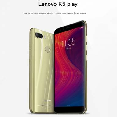 €87 with coupon for Lenovo K5 Play Global Version 5.7 inch 3GB RAM 32GB ROM Snapdragon 430 Octa core Smartphone – Blue from BANGGOOD