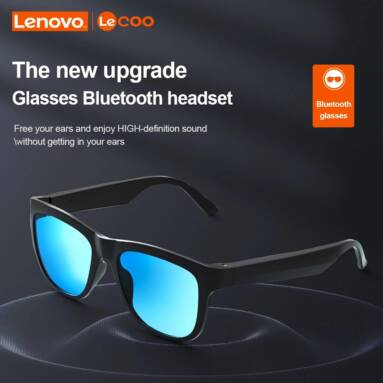 €18 with coupon for Lenovo Lecoo C8 Smart Music Bluetooth 5.0 Sunglasses HiFi Headset Wireless Driving Glasses with HD Mic from GEEKBUYING