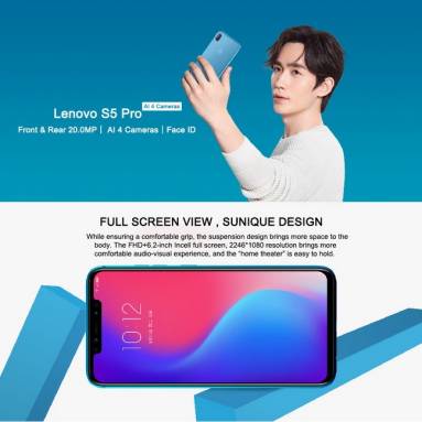 €119 with coupon for Lenovo S5 Pro Global Version 6.2 inch 6GB RAM 128GB ROM Snapdragon 636 Octa core 4G Smartphone – Blue from BANGGOOD