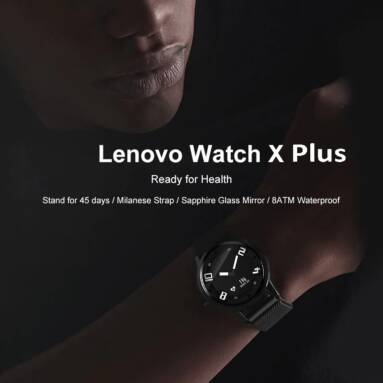 $55 with coupon for Lenovo Watch X Plus Bluetooth Waterproof Smartwatch – BLACK from GearBest
