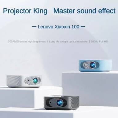 €218 with coupon for Lenovo Xiaoxin100 LCD Projector from EU warehouse BANGGOOD