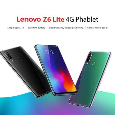 $179 with coupon for Lenovo Z6 Lite 4G Phablet International Version from GEARBEST