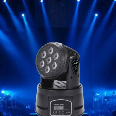$47 with coupon for Lixada 7LED 105W RGBW 9/14 Channel DMX512 Mini Stage Light from TOMTOP (German Warehouse)