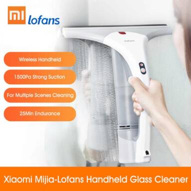 €46 with coupon for Lofans QX-408 Multifunction Wireless Windows Wiper Hand-held Glass Cleaner from Xiaomi Youpin from BANGGOOD