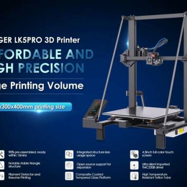 €254 with coupon for LONGER LK5 Pro 90% Pre-Assembled 3D Printer from EU DE warehouse TOMTOP